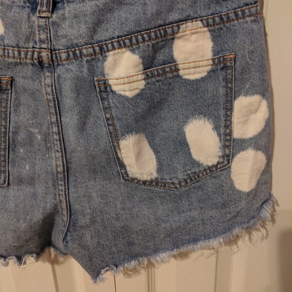 Tinsel Shorts Tinsel Denim Shorts Distressed White Spots Poshmark